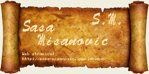 Saša Mišanović vizit kartica